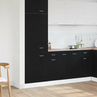Lade onderkast Zwart eiken 30 x 46 x 81.5 cm Bewerkt hout 1