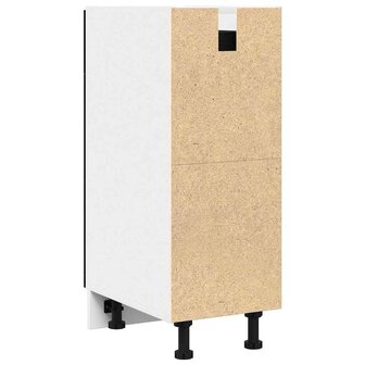 Lade onderkast Zwart eiken 30 x 46 x 81.5 cm Bewerkt hout 6