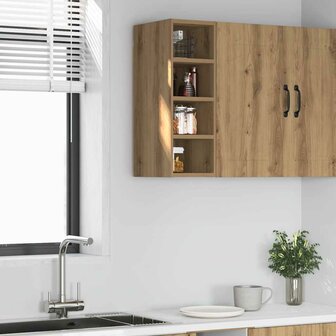 Hangkast Riga 20x29,5x60 cm bewerkt hout artisanaal eikenkleur 1