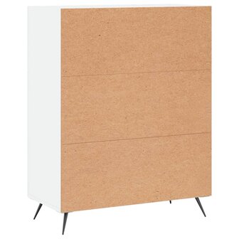 Ladekast 69,5x34x90 cm bewerkt hout wit 8