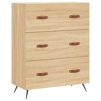 Ladekast 69,5x34x90 cm bewerkt hout sonoma eikenkleurig 2