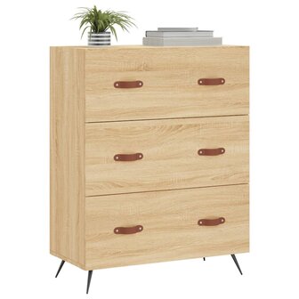 Ladekast 69,5x34x90 cm bewerkt hout sonoma eikenkleurig 3