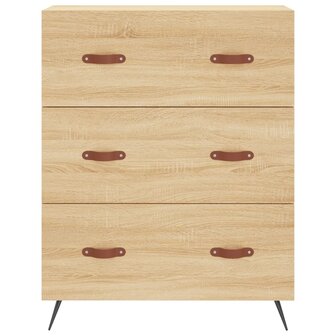 Ladekast 69,5x34x90 cm bewerkt hout sonoma eikenkleurig 5