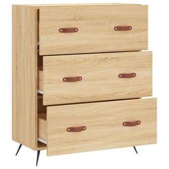 Ladekast 69,5x34x90 cm bewerkt hout sonoma eikenkleurig 6