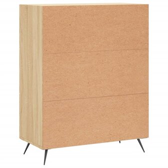 Ladekast 69,5x34x90 cm bewerkt hout sonoma eikenkleurig 8
