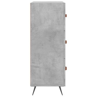 Ladekast 69,5x34x90 cm bewerkt hout betongrijs 7