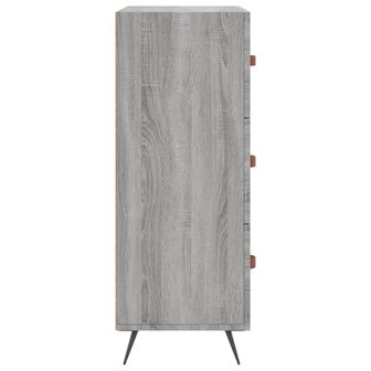 Ladekast 69,5x34x90 cm bewerkt hout grijs sonoma 7