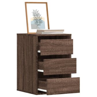 Ladekast 40x41x58 cm bewerkt hout bruin eikenkleurig 1
