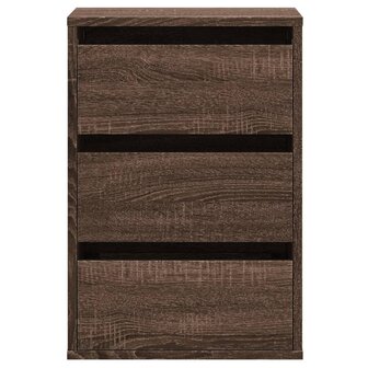 Ladekast 40x41x58 cm bewerkt hout bruin eikenkleurig 4
