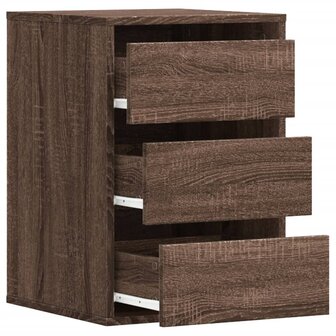 Ladekast 40x41x58 cm bewerkt hout bruin eikenkleurig 5
