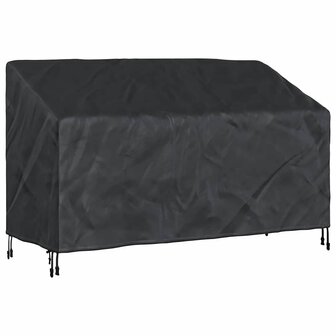 Tuinbankhoes Zwart 165 x 70 x 65 / 94 cm 210D stof 2