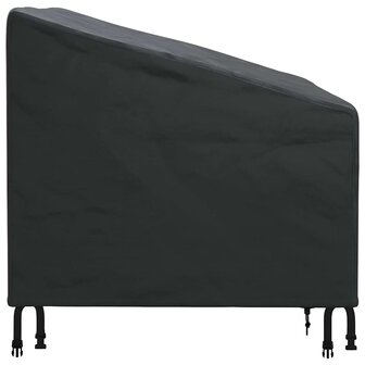 Tuinstoelhoes Zwart 90 x 90 x 50 / 75 cm 420D stof 5