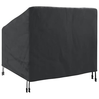 Tuinstoelhoes Zwart 90 x 90 x 50 / 75 cm 420D stof 6