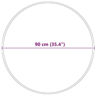 Tapijt Cr&egrave;me 90 x 90 cm Polypropyleen 8
