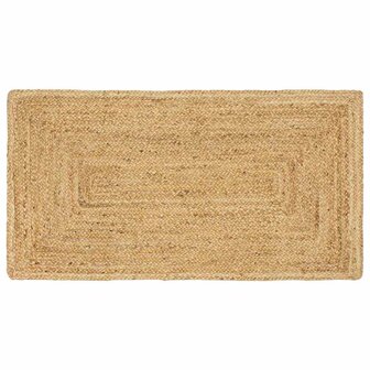 Tapijt Beige 60 x 200 cm Jute 1