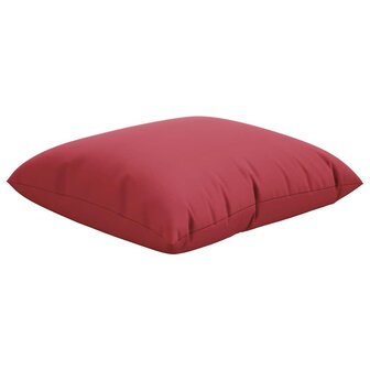 Bankkussens 4 stuks Wijnrood 40x40 cm Stof 3
