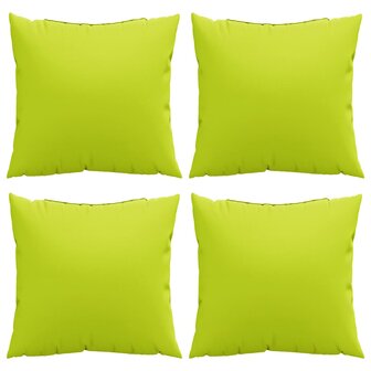 Bankkussens 4 stuks Felgroen 60x60 cm Stof 4