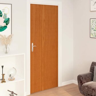 Deurfolies zelfklevend 4 st 210x90 cm PVC lichteikenkleurig 1