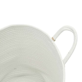 Opbergmand &Oslash; 40x35 cm katoen wit 6