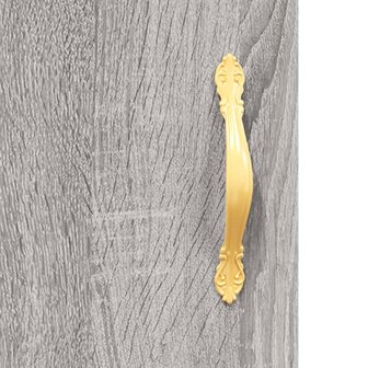 Hoge kast 69,5x31x115 cm bewerkt hout grijs sonoma eikenkleurig 9