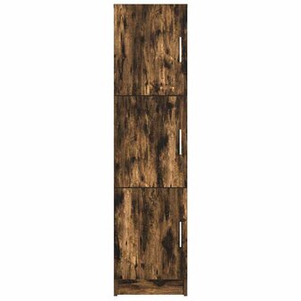 Hoge Kast Gerookt eiken 31.5 x 32 x 124 cm Bewerkt hout 5