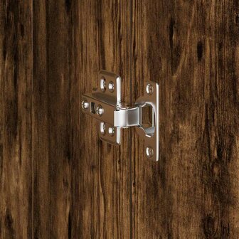 Hoge Kast Gerookt eiken 31.5 x 32 x 124 cm Bewerkt hout 9