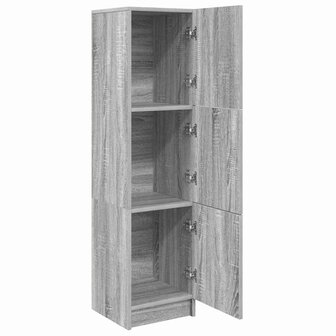 Hoge Kast Grijs sonoma 31.5 x 32 x 124 cm Bewerkt hout 4