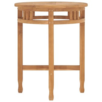 Bistrotafel inklapbaar &Oslash;60x75,5 cm massief teakhout 2