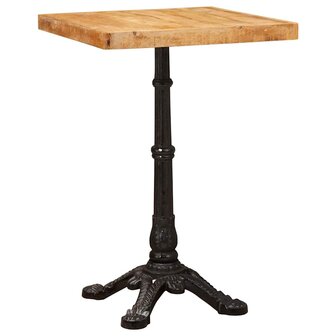 Bistrotafel Bruin 50 x 50 x 76 cm massief mangohout 3