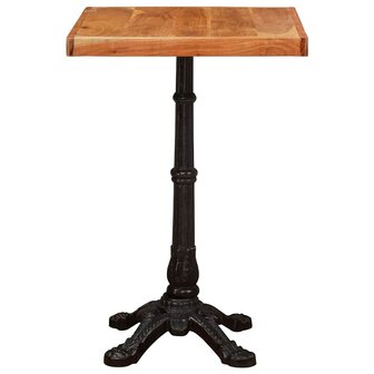 Bistrotafel Bruin 50 x 50 x 76 cm Massief acaciahout 4