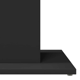 Bistrotafel 60x60x75 cm bewerkt hout zwart 7