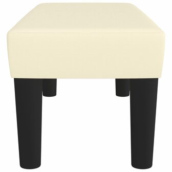 Bankje 70x30x30 cm kunstleer cr&egrave;mekleurig 4