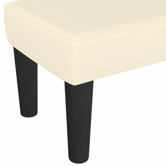 Bankje 70x30x30 cm kunstleer cr&egrave;mekleurig 5