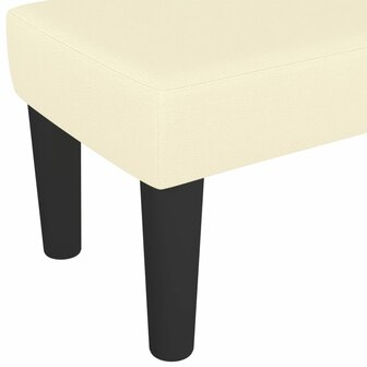 Bankje 100x30x30 cm kunstleer cr&egrave;mekleurig 5