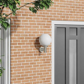 Buiten Wandlamp Zilver 28 x 25 x 38 cm Roestvrij staal 1
