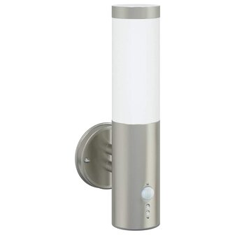 Buitenwandlampen 2 pcs Zilver 15 x 7.5 x 33 cm Roestvrij staal 3