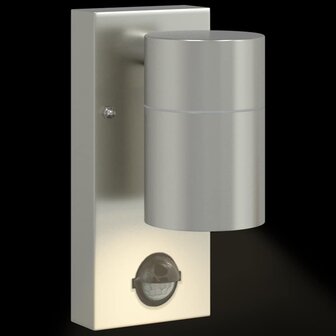 Buiten Wandlamp Zilver 6.5 x 10.5 x 16 cm Roestvrij staal 9