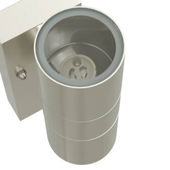 Buitenwandlamp Zilver 7 x 10 x 22 cm Roestvrij staal 6