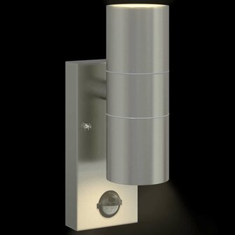 Buitenwandlamp Zilver 7 x 10 x 22 cm Roestvrij staal 9