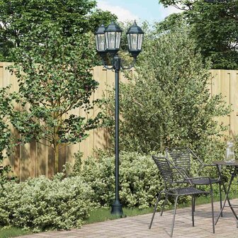 Tuin Lantaarnpaal Donkergroen Aluminium, Glas 1