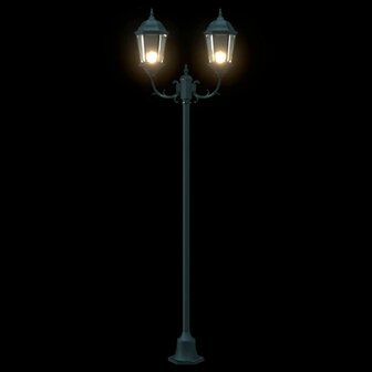 Tuin Lantaarnpaal Donkergroen Aluminium en Glas 6