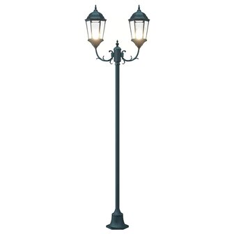 Tuin Lantaarnpaal Donkergroen Aluminium en Glas 7