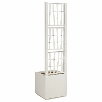 Tuin Bloempot Wit 36 x 36 x 140 cm Polypropyleen 3