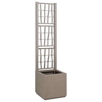 Tuin Bloempot Grijs 36 x 36 x 140 cm Polypropyleen 1