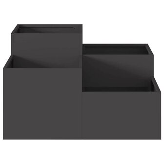 Tuin Bloempot Zwart 80 x 80 x 48 cm Staal 7