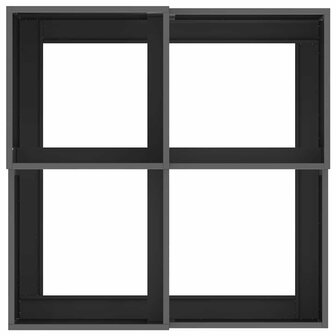 Tuin Bloempot Zwart 80 x 80 x 48 cm Staal 8