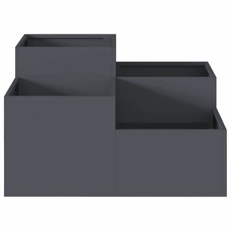 Tuin Bloempot Antraciet 80 x 80 x 48 cm Staal 7