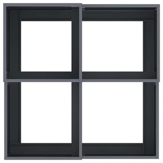 Tuin Bloempot Antraciet 80 x 80 x 48 cm Staal 8