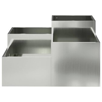 Tuin Bloempot Zilver 80 x 80 x 48 cm Gegalvaniseerd staal 6