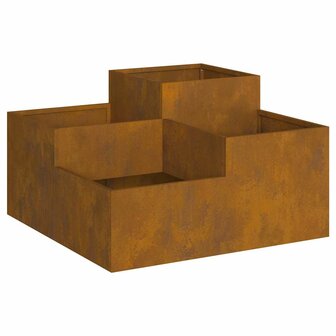 Tuin Bloempot Roestig 80 x 80 x 48 cm Cortenstaal 5